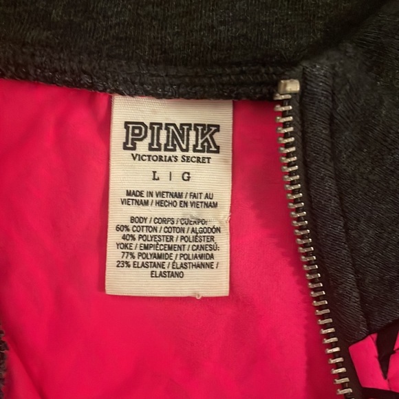 Large Victoria Secret Pink 1/4 zip - Picture 2 of 6